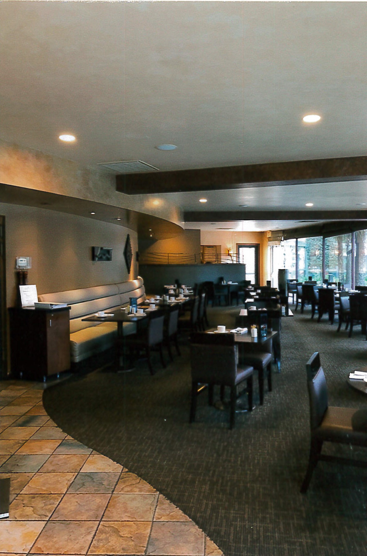 Resort restaurant looking west